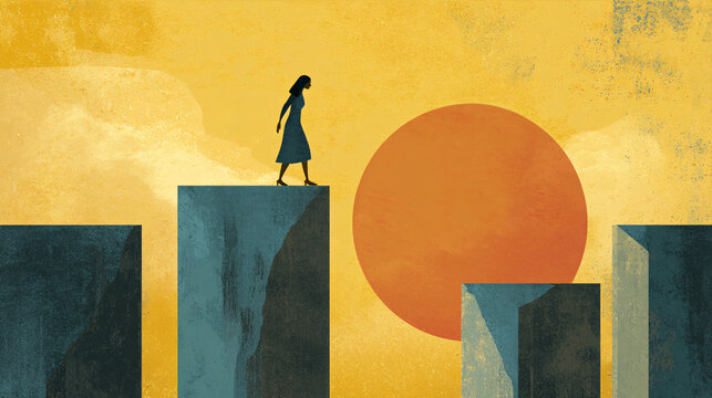 Overcoming barriers to reach higher levels in one's career, despite facing invisible obstacles due to factors like gender or background.  