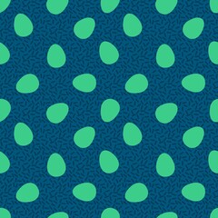 Easter eggs seamless spring pattern for wrapping paper and fabrics