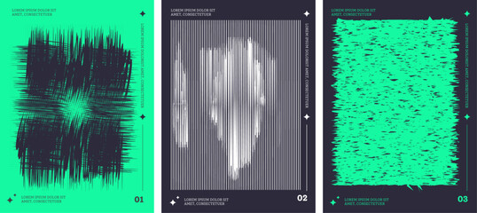 Abstract Vector Art for Cyberpunk Designs, Vibrant Colors, and Modern Aesthetics, Perfect for Digital Projects and Creative Displays Neon Glitch Effect Poster