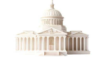 Fototapeta premium Neoclassical United States Capitol Building: Timeless Symbol of American Democracy and Power