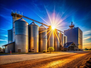 Obraz premium Rustic Australian Country Hotel Nestled in a Picturesque Rural Landscape A Stunning Stock Image for Travel and Tourism