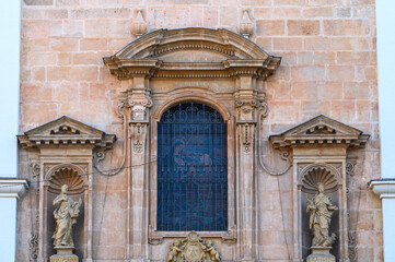 Architectural feature of the Church Our Lady of Carmen, Murcia, Spain