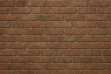 Fototapeta premium Seamless Old Brick Wall Texture with Weathered Surface and Subtle Cracks, Flat Top-Down View, Warm Red and Brown Tones, Ideal for Vintage, Industrial, or Architectural Background Design Projects