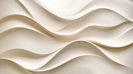 Fototapeta premium Wavy Texture Art: The image captures a mesmerizing and elegant flowing of a wavy texture, crafted from the interplay of light and shadow. This piece is a study in minimalist design