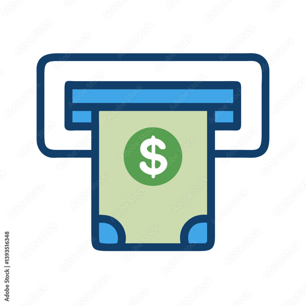 Poster ATM Icon Vector Design