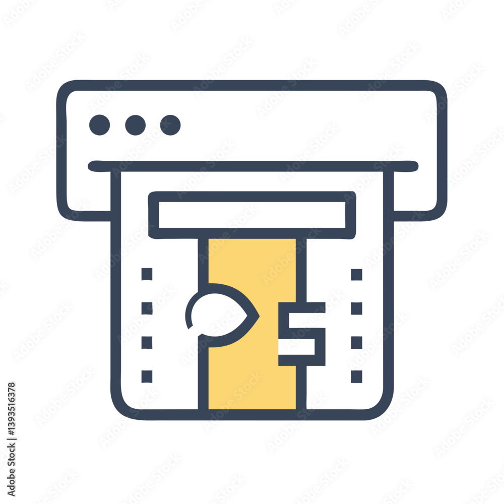 Poster ATM Icon Vector Design