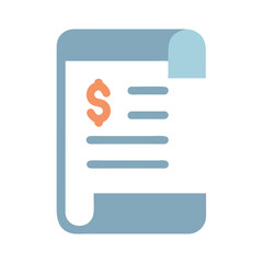 Obraz premium Bill Invoice Icon Vector Design