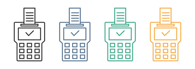 payment methods outline style icon 
