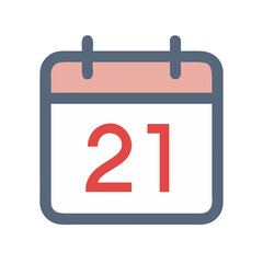 Fototapeta premium Calendar Icon Vector Design