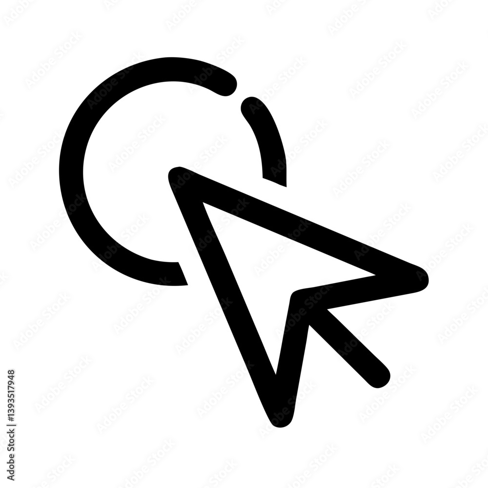 Leinwandbilder Cursor Click Icon Vector Design