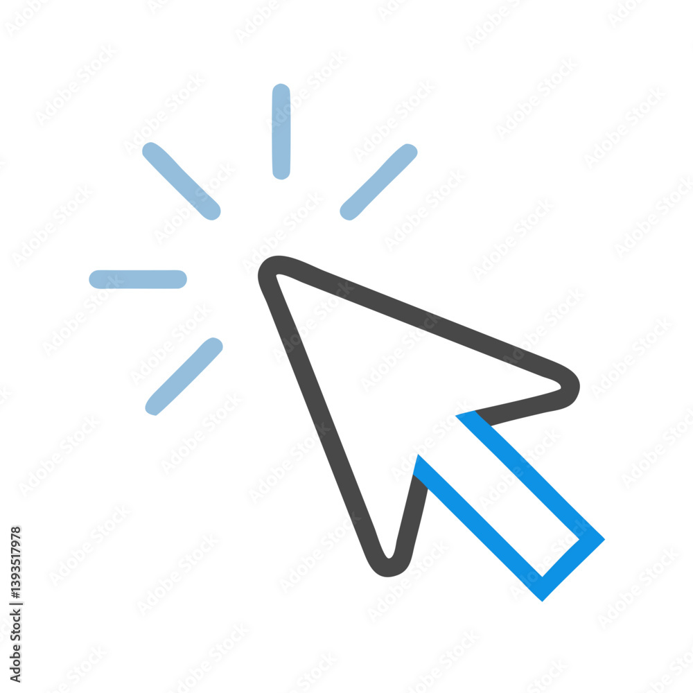 Leinwandbilder cursor click icon vector design