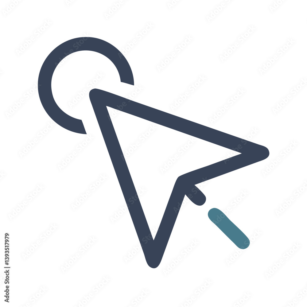 Fototapete cursor click icon vector design