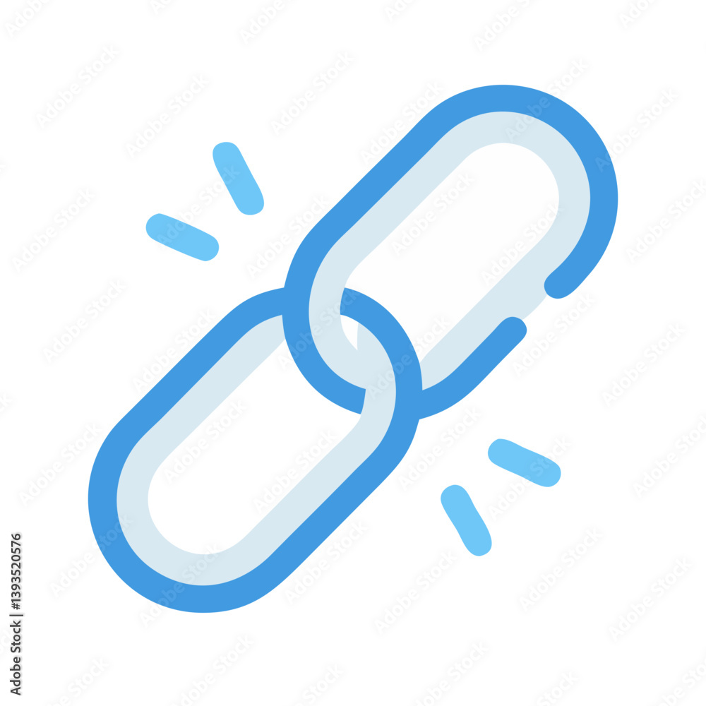 Aufkleber Link Vector Icon Design