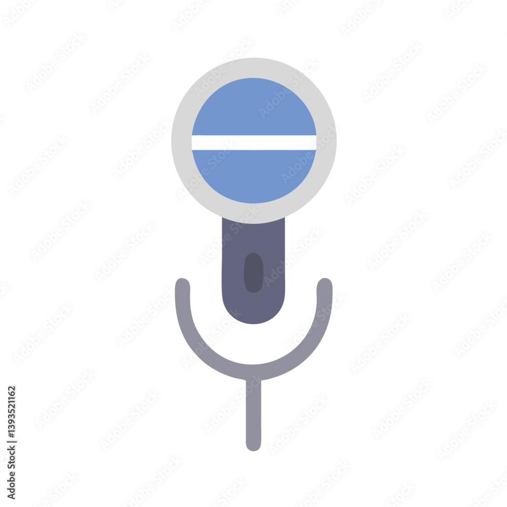 Poster microphone vector icon design