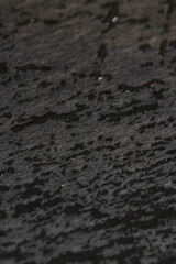 natural stone black slate is used for decorative purposes, close up