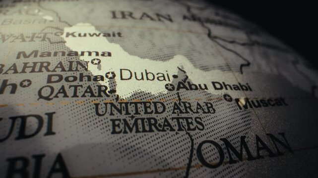 Retro globe - Dubai