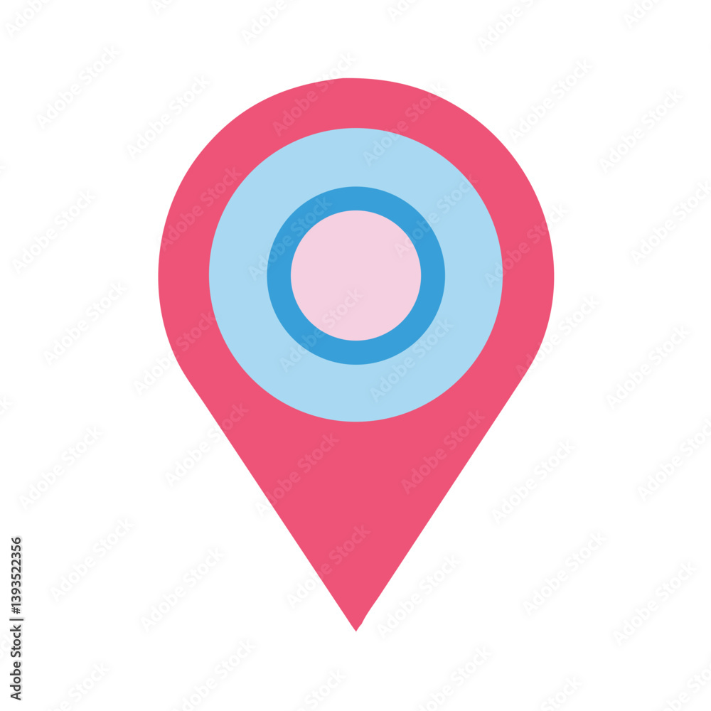 Aufkleber location pin maps vector icon