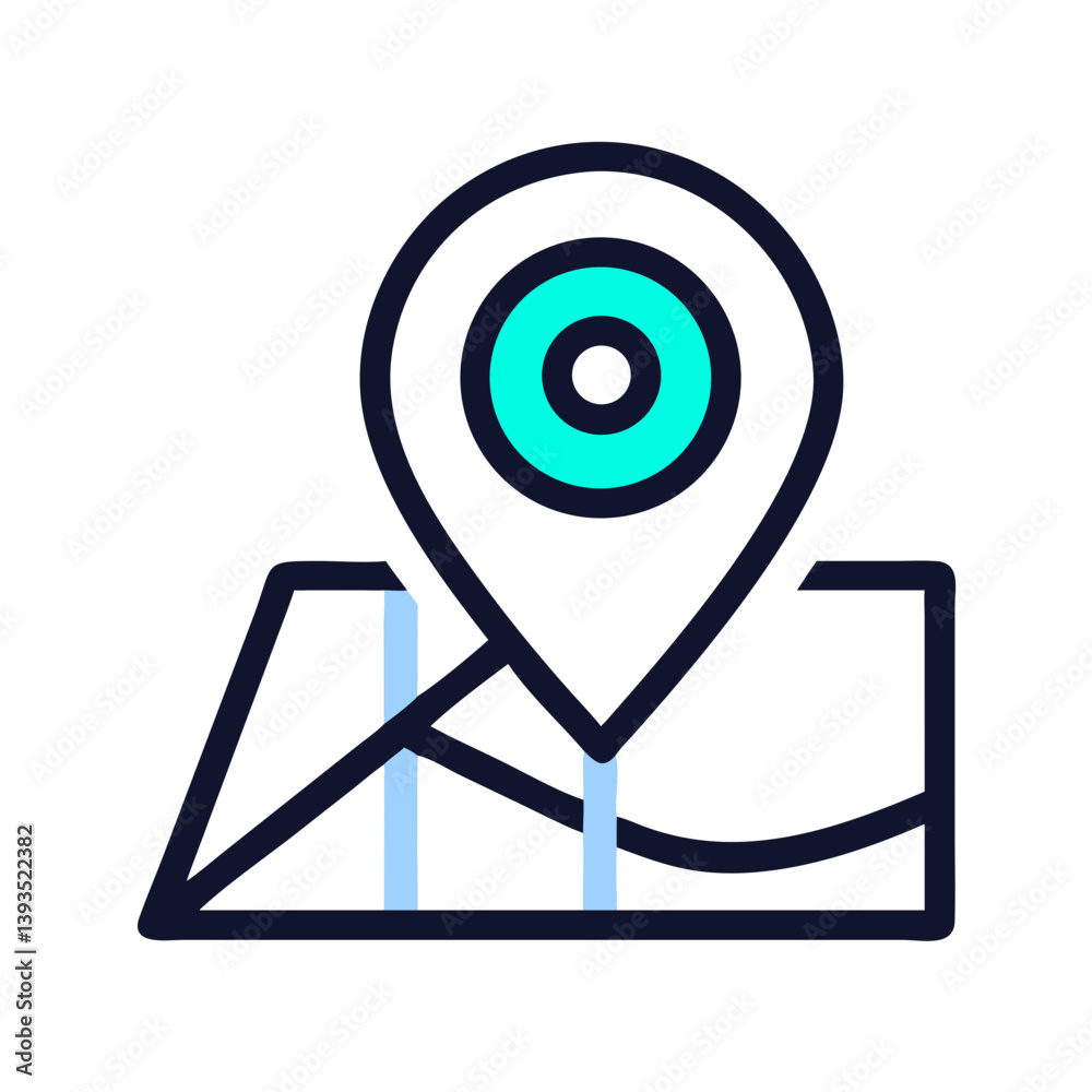 Aufkleber location pin maps vector icon