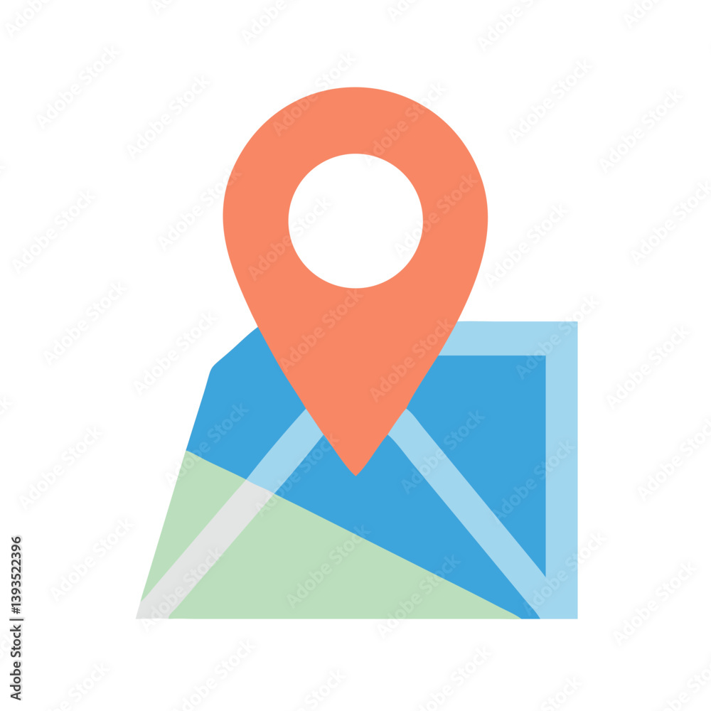 Aufkleber location pin maps vector icon