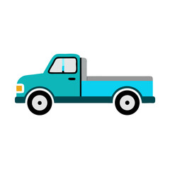 Fototapeta premium Classic Pickup Truck Vector Illustration