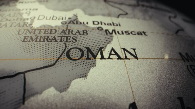 Retro globe - Oman