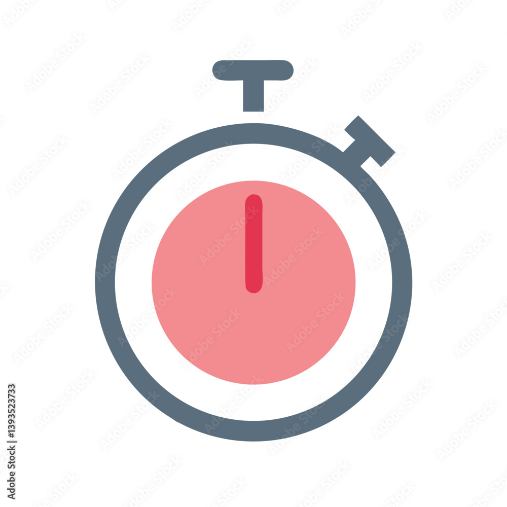 Poster stopwatch sign icon vector for timing, measurement, and precision concepts