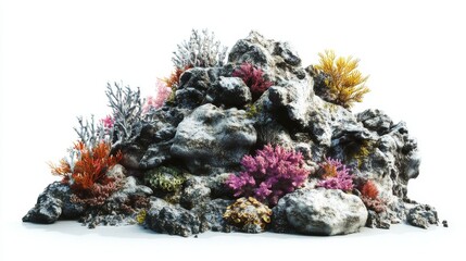 Colorful artificial coral reef decoration