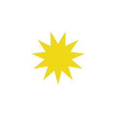 Obraz premium Sun and star icon png. Sun icon png. Star png.