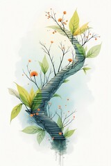 "Botanical Nebula: Petals in Orbit"