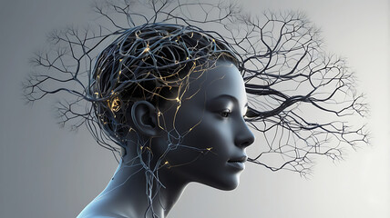 A concept macro image of neuroplasticity