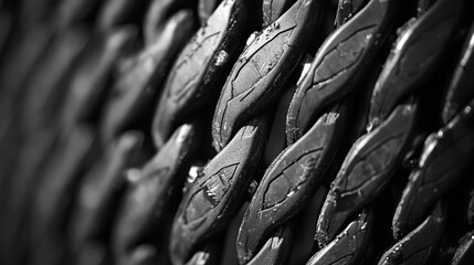 Obraz premium Intricate Chain Detail - Modern Industrial Design