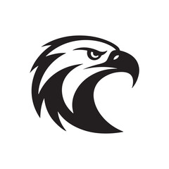 Eagle head icon, Minimal Eagle Logo Design on White Background, Elegant, Modern Branding