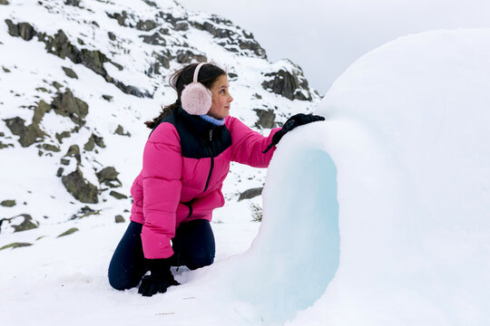 Exploring a Snowy Landscape with Adventure and Curiosity