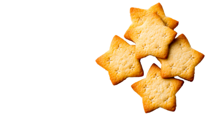 Star cookies delicious, cut out transparent