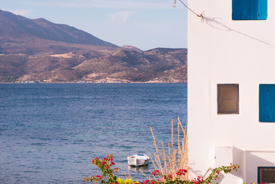 Serene Coastal View from Klima, Milos Island, Greece