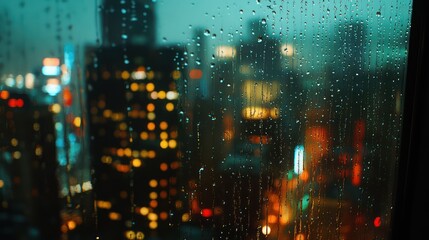 Obraz premium Urban night cityscape illustration