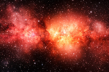 Naklejka premium Abstract Cosmic Background of Colorful Galaxies in Vast Space for Creative Projects