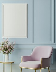 Elegant pastel interior design