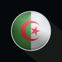 Algeria Glossy Circle Flag icon