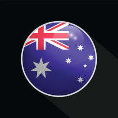 Australia Glossy Circle Flag icon