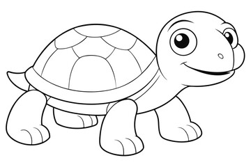  coloring pages for kids for brain development. Turtle outline vector illustration and ready for print.
