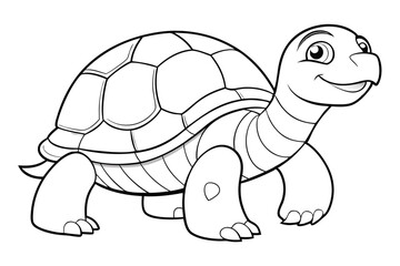  coloring pages for kids for brain development. Turtle outline vector illustration and ready for print.
