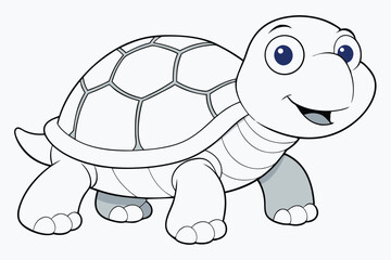  coloring pages for kids for brain development. Turtle outline vector illustration and ready for print.
