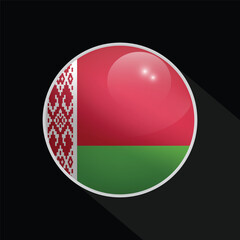 Belarus Glossy Circle Flag icon