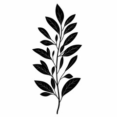 Elegant Silhouette Leaves: Modern Botanical Foliage Design for Eco-Friendly Gardens