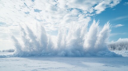 Obraz premium Winter wonderland abstract scene