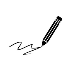 Pencil Sketch Icon - Creative Writing Illustration