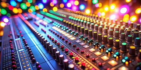 Fototapeta premium Professional Audio Rack for Studio Sound Processing A Pristine Setup for Mastering Audio Quality