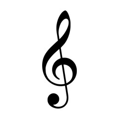Musical Clef Icon - Vector Graphic