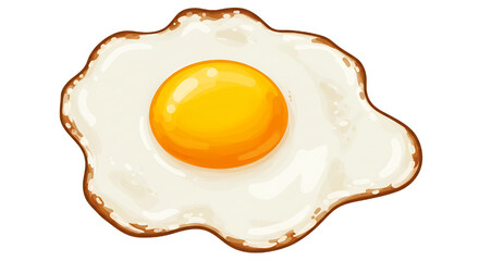 fried egg vector illustration isolated on white background 